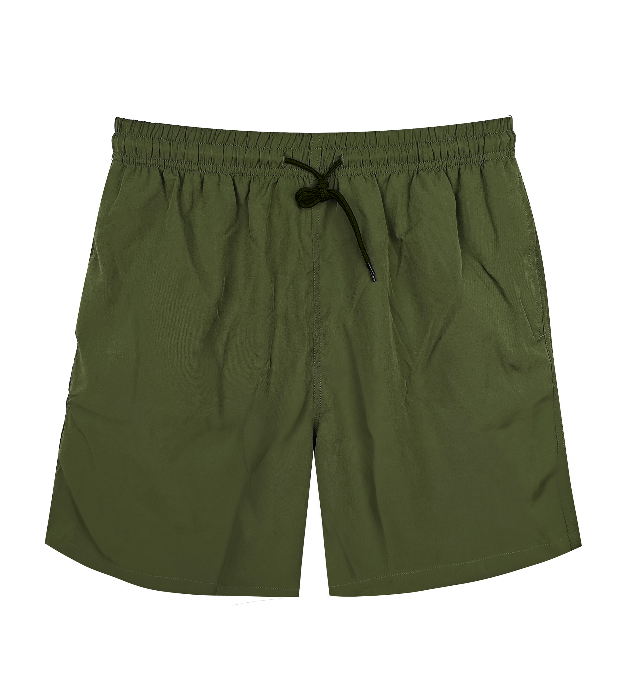 Men's 100% Nylon Casual Shorts - Lightweight Quick-Dry Drawstring Waist Beach & Daily Wear