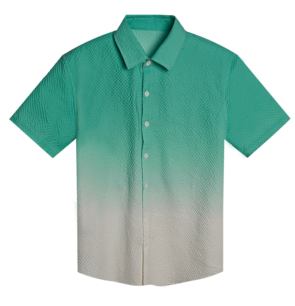 Men's Ombre Textured Casual Set – Elevate Your Summer Style with Vibrant Design & Effortless Comfort
