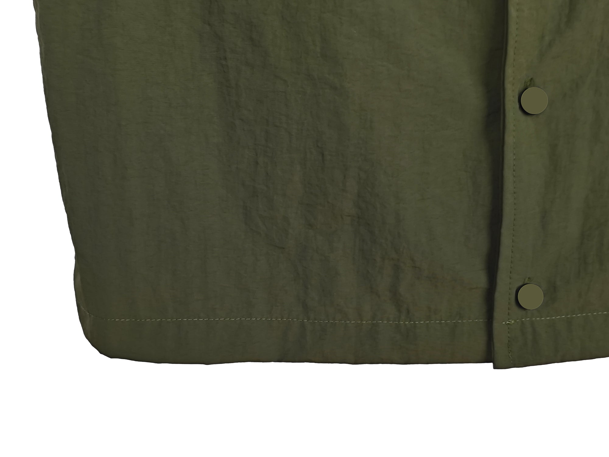 Relaxed Fit 100% Nylon Camp Collar Shirt - Short Sleeve Casual Top with Dual Button-Flap Chest Pockets