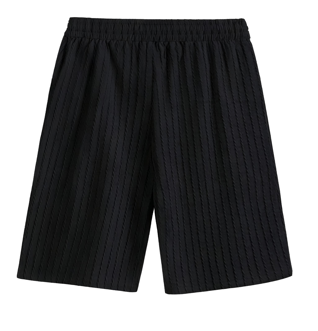 Men's Textured Casual Shorts - Elevate Your Leisure Look with Stylish Comfort
