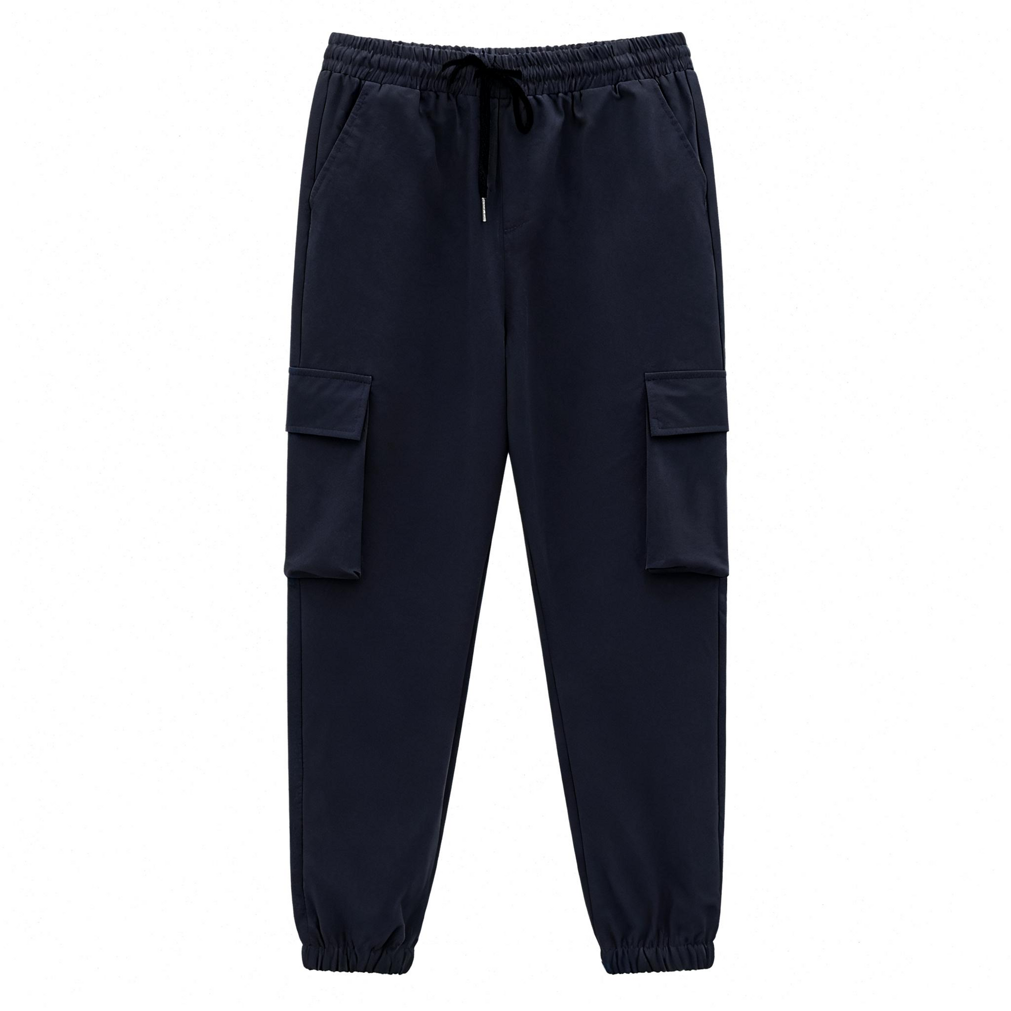 Men's Navy Blue Casual Outfit Set - Utility Jacket & Cargo Joggers Combo for Streetwear, Daily Wear & Smart-Casual Looks