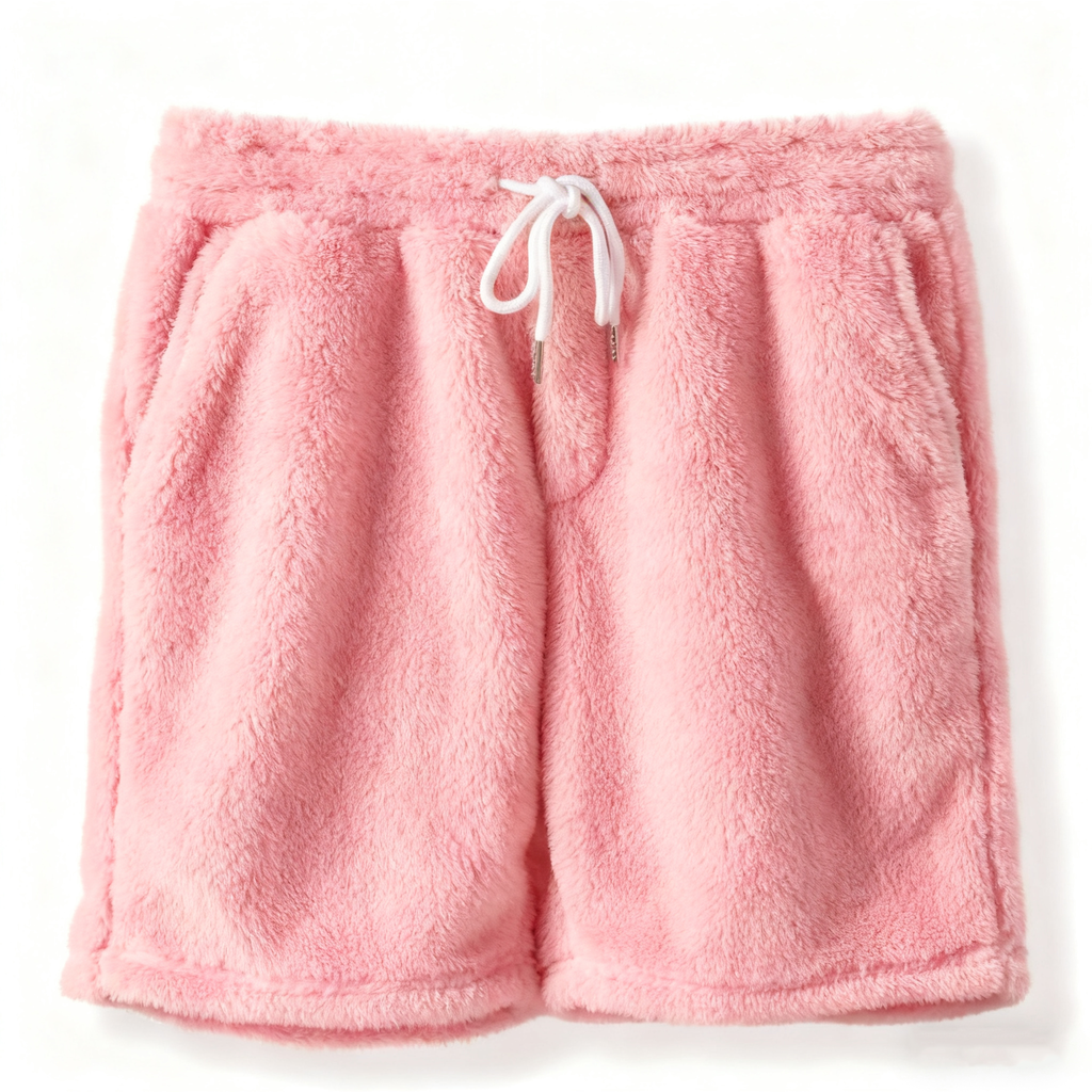 Men's Plush Casual Shorts: Ultra-Soft, Stylish & Cozy for Lounging, Home Relaxation & Leisure Outings