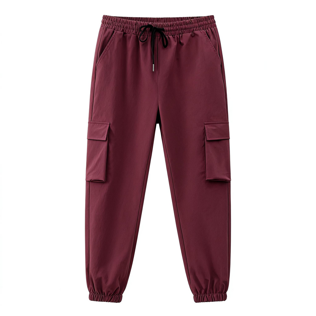 Men's Burgundy Utility Set: The Ultimate Fusion of Casual Style, Functionality, and Versatility