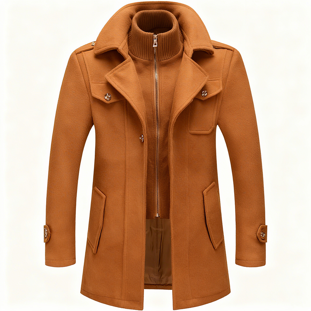 Men's Classic Wool Blend Trench Coat – Elevate Your Winter Style with Timeless Elegance & Unbeatable Warmth