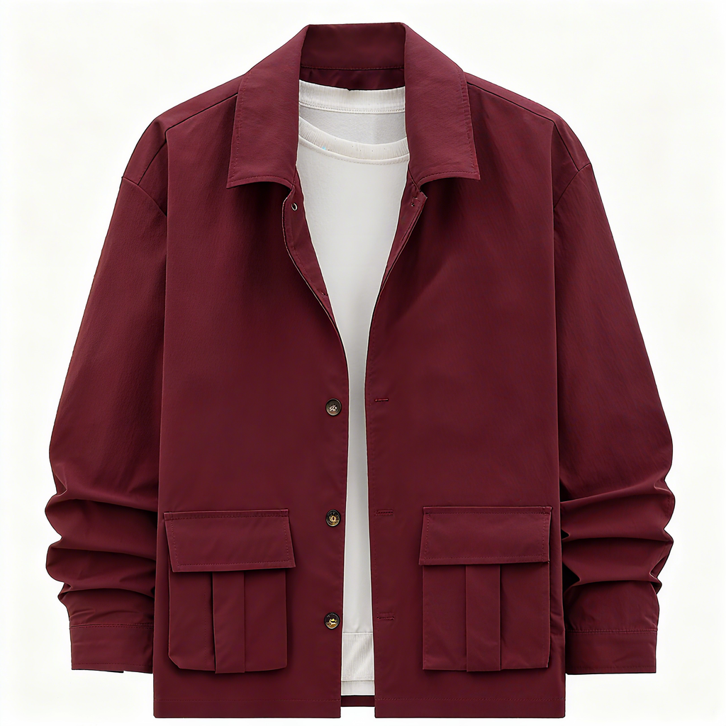 Men's Burgundy Utility Set: The Ultimate Fusion of Casual Style, Functionality, and Versatility