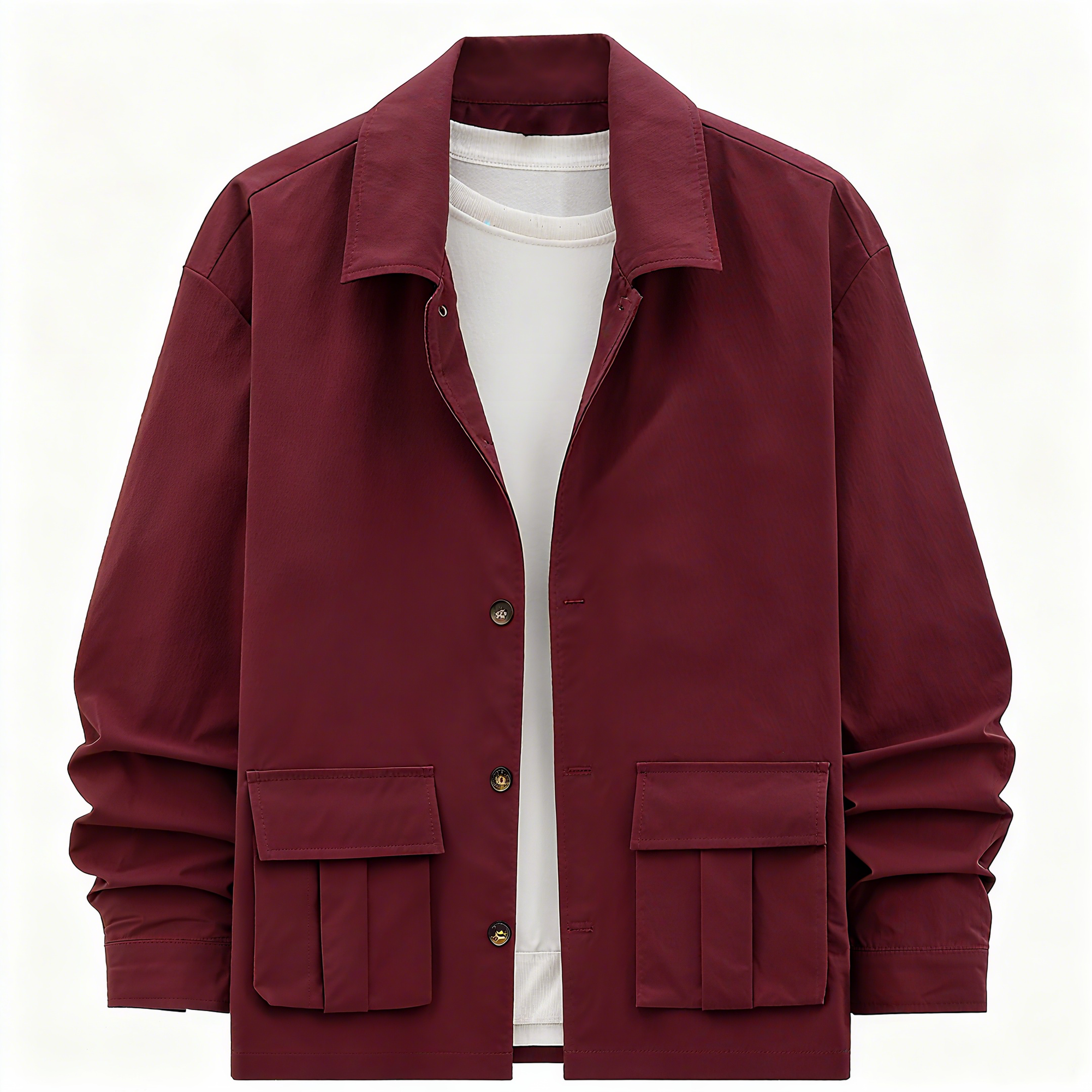 Men's Burgundy Utility Set: The Ultimate Fusion of Casual Style, Functionality, and Versatility