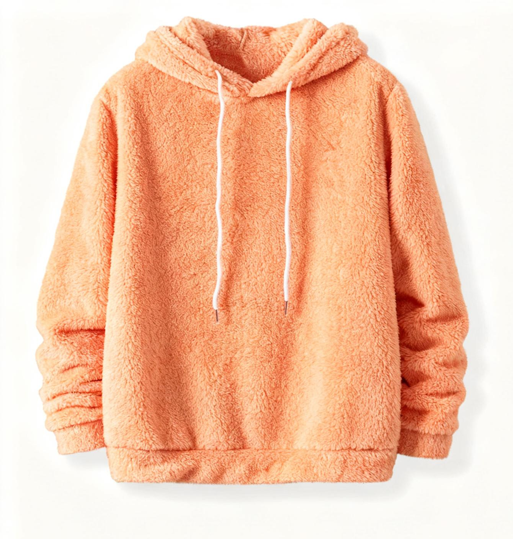 Men's Fuzzy Hoodie - Ultra-Cozy Sweatshirt for Winter Warmth & Casual Style