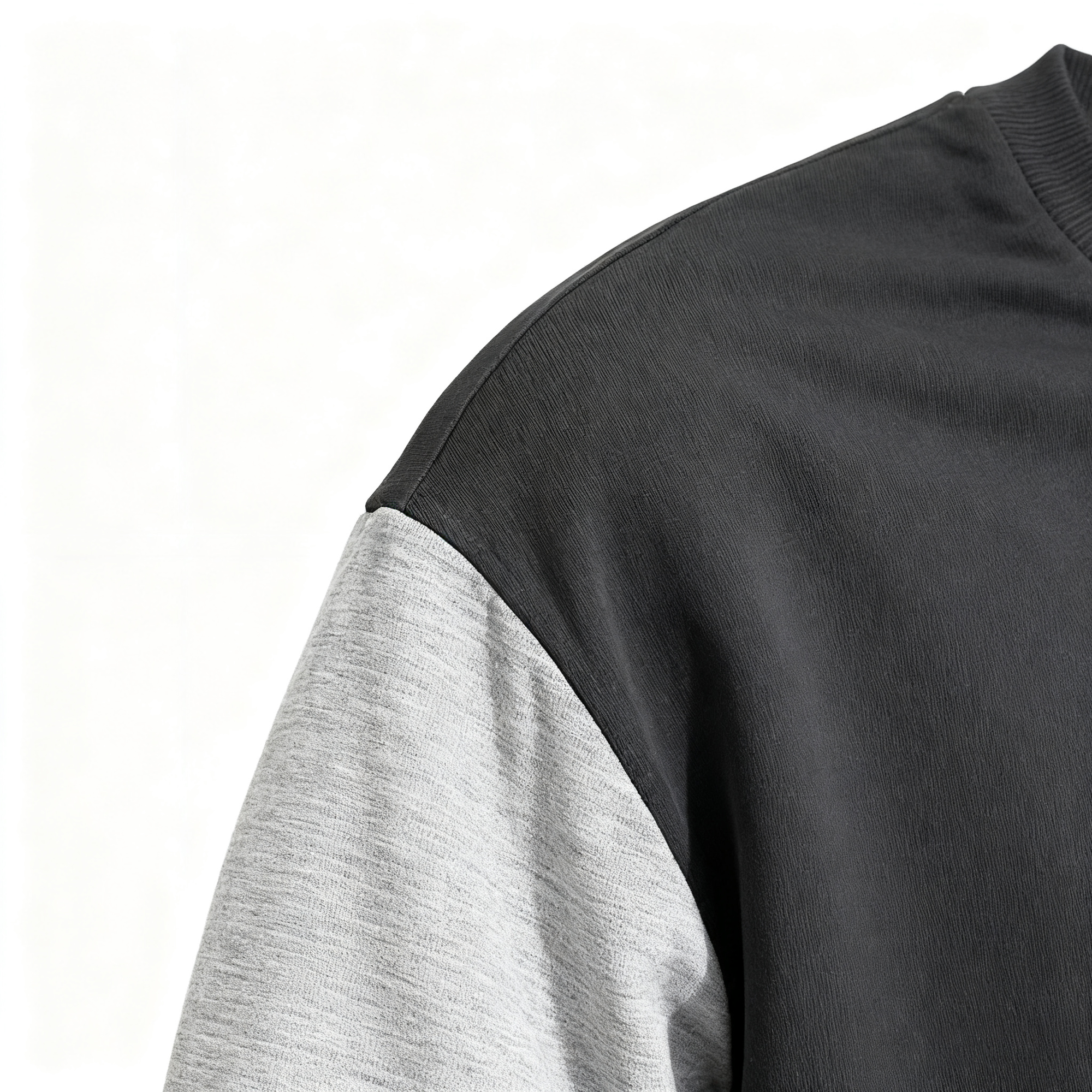 100% Cotton Color-Block Crew Neck Sweatshirt: Modern Minimalism & Comfort