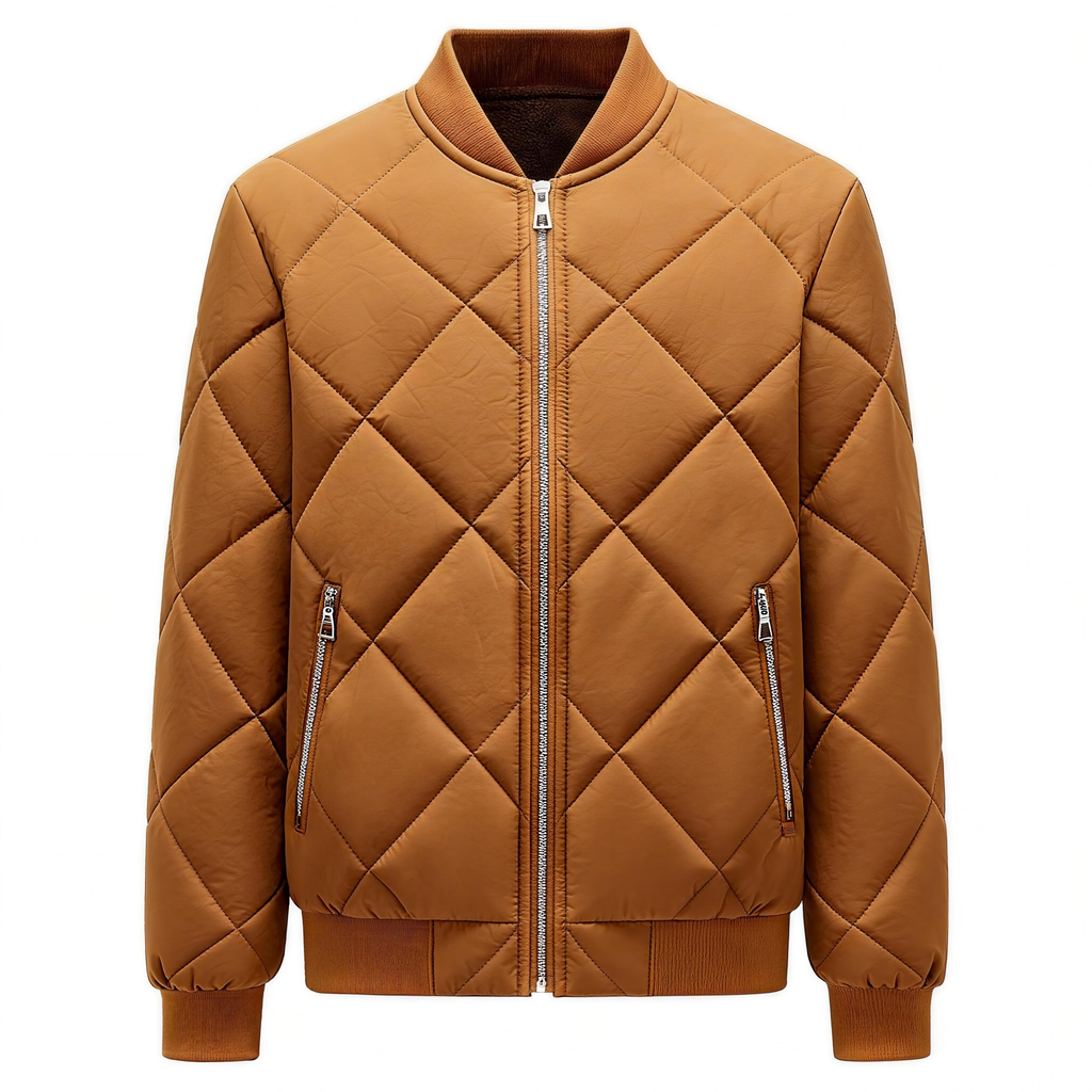 Men's Quilted Bomber Jacket - Stylish Warmth for Your Everyday Adventure
