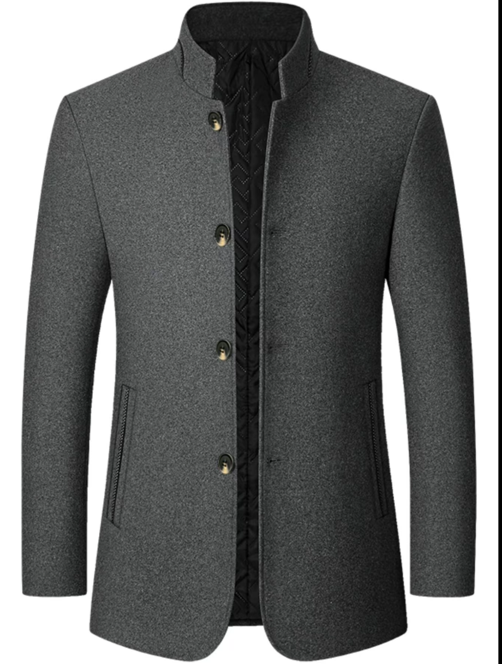 Men's Wool-Blend Coat - A Fusion of Elegance and Warmth for the Modern Gentleman