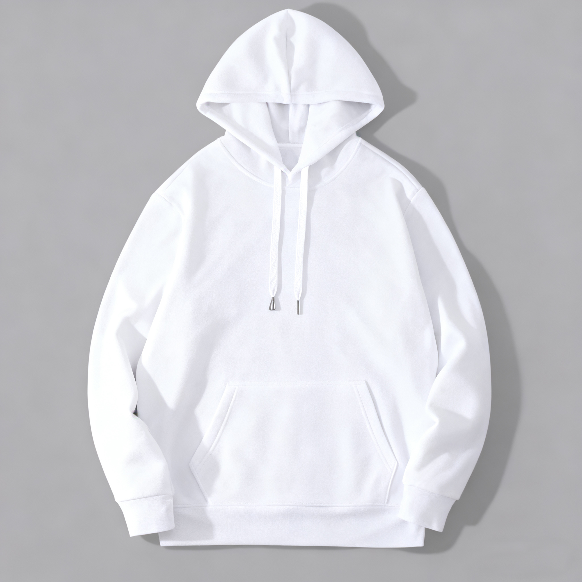 Men's Classic White Hoodie - Timeless Comfort & Versatility for Every Occasion
