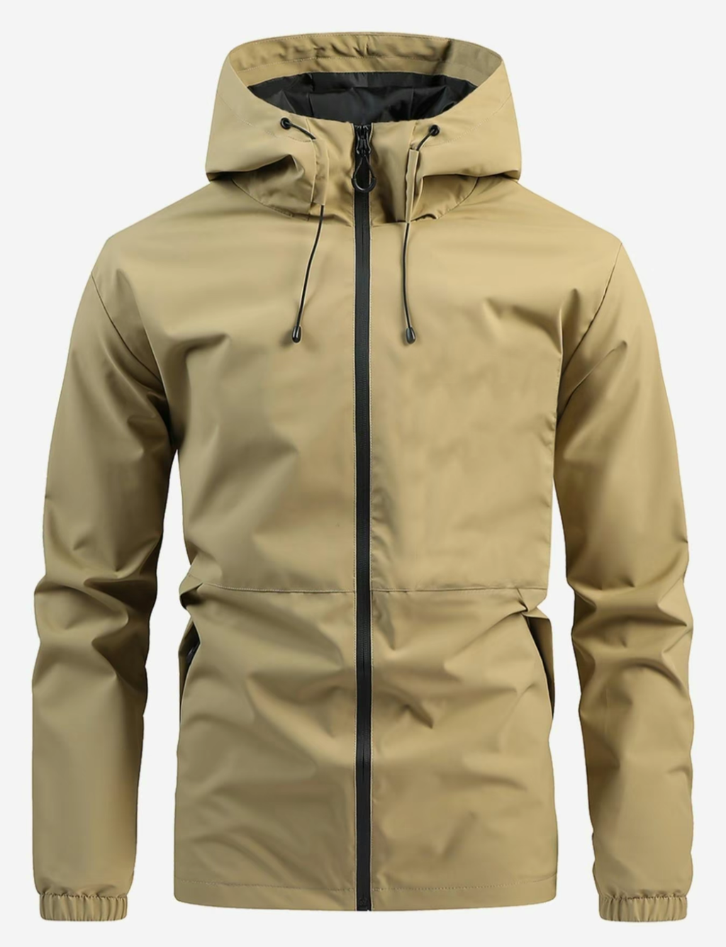 Men's Waterproof 100% Polyester Rain Jacket – Your Essential for Outdoor & Urban Adventures