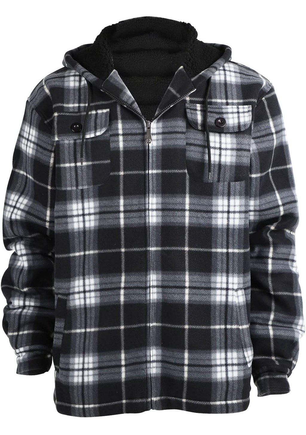 Men's Plaid Hooded Wool-Blend Jacket - Embrace Casual Style with Cozy Warmth for Every Adventure