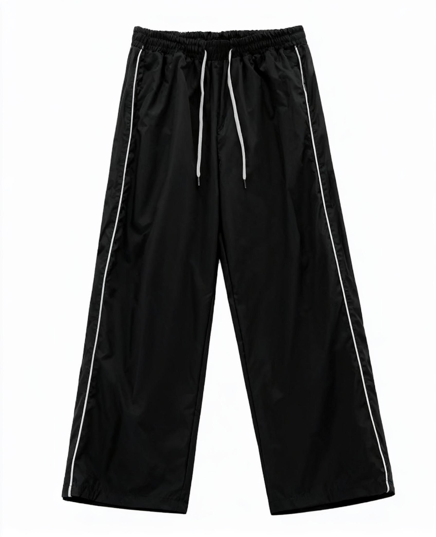 Men's Retro Sporty Wide-Leg Track Pants - Elevate Your Street Style & Daily Comfort