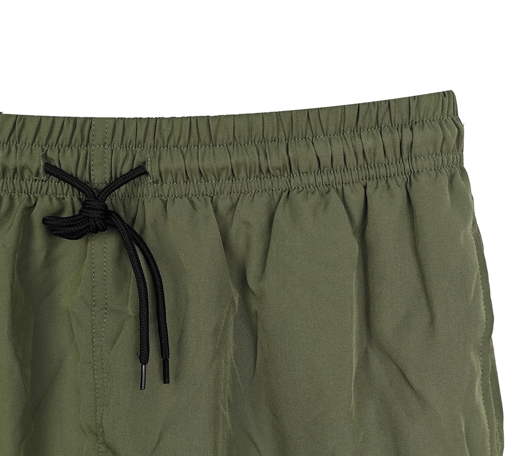 Men's 100% Nylon Casual Shorts - Lightweight Quick-Dry Drawstring Waist Beach & Daily Wear