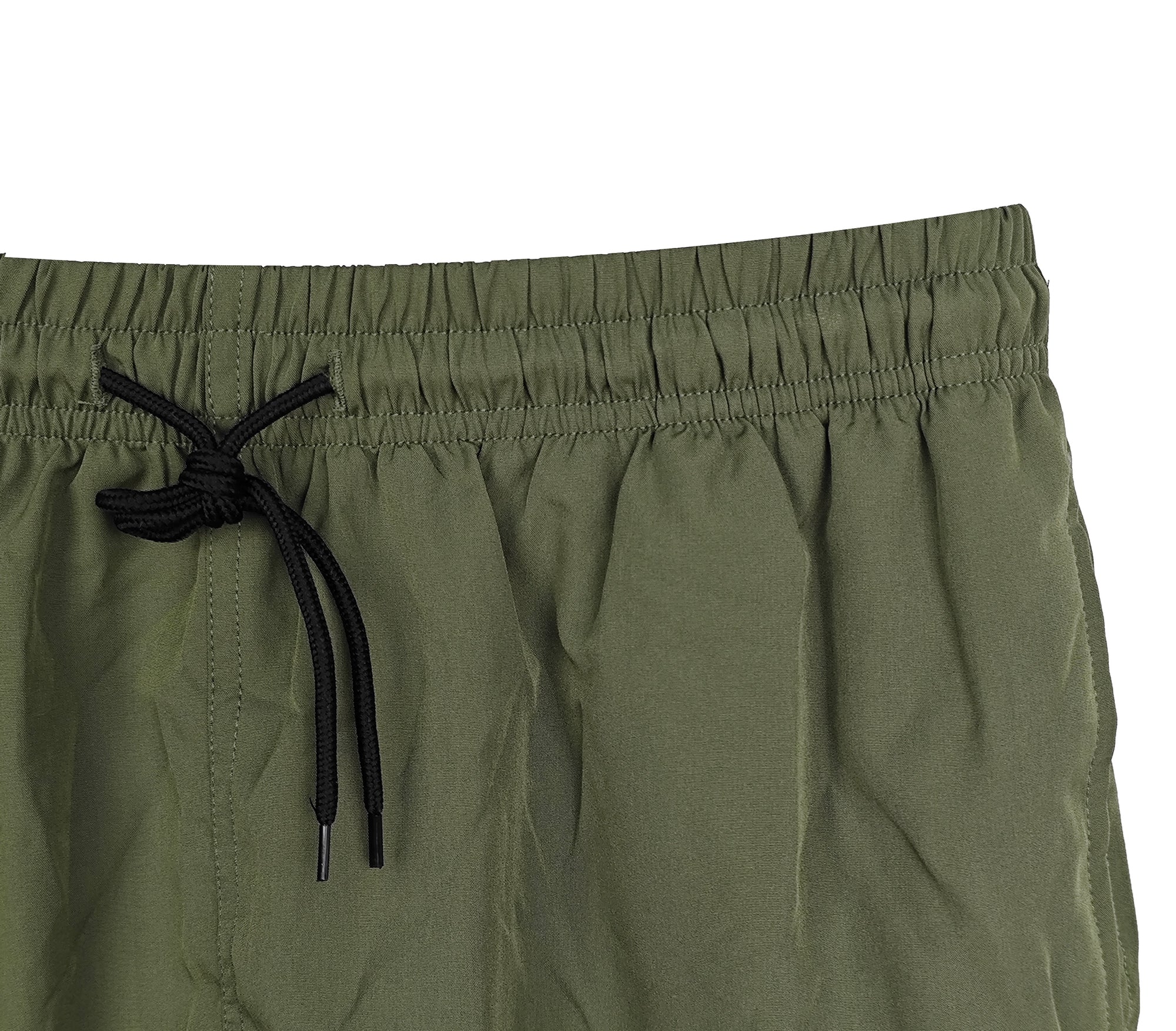 Men's 100% Nylon Casual Shorts - Lightweight Quick-Dry Drawstring Waist Beach & Daily Wear