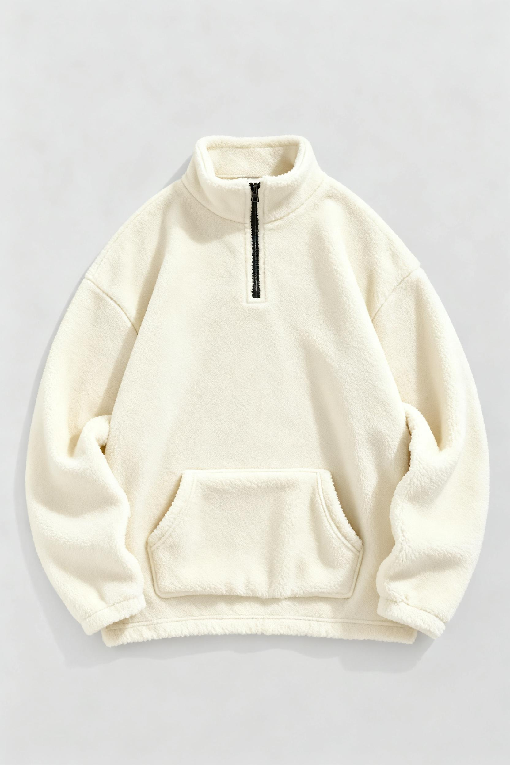 Men's Plush Half-Zip Sweatshirt – Embrace Cozy Comfort with Modern Street Style