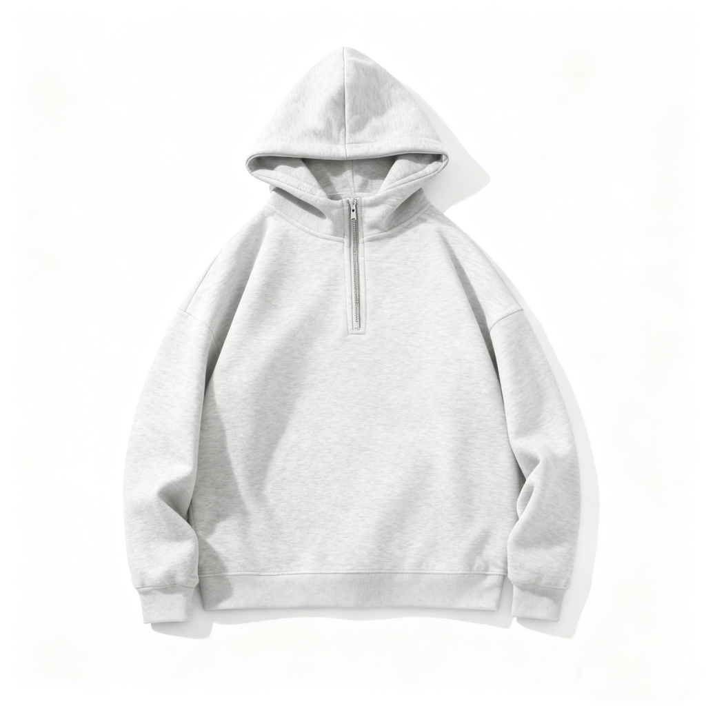 Men's Half-Zip Hoodie - Classic Comfort & Versatile Style for Daily Wear & Leisure