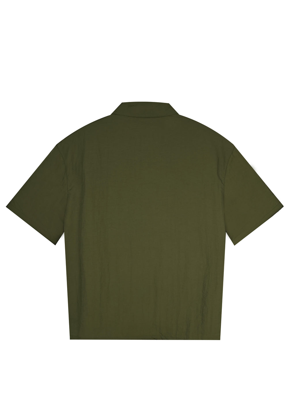 Men's Relaxed Fit 100% Nylon Utility Shirt - Short Sleeve Collared Casual Top with Multi-Functional Chest Pockets