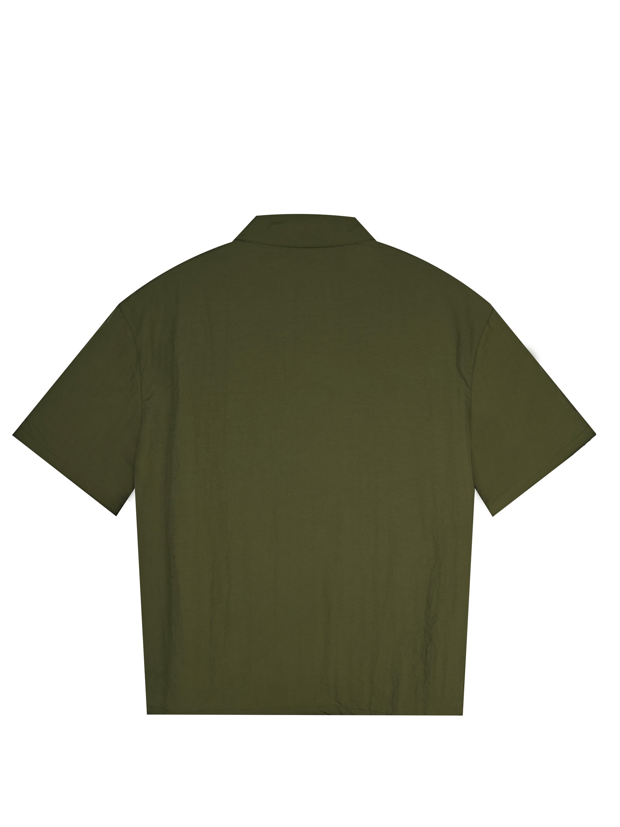 Men's Relaxed Fit 100% Nylon Utility Shirt - Short Sleeve Collared Casual Top with Multi-Functional Chest Pockets