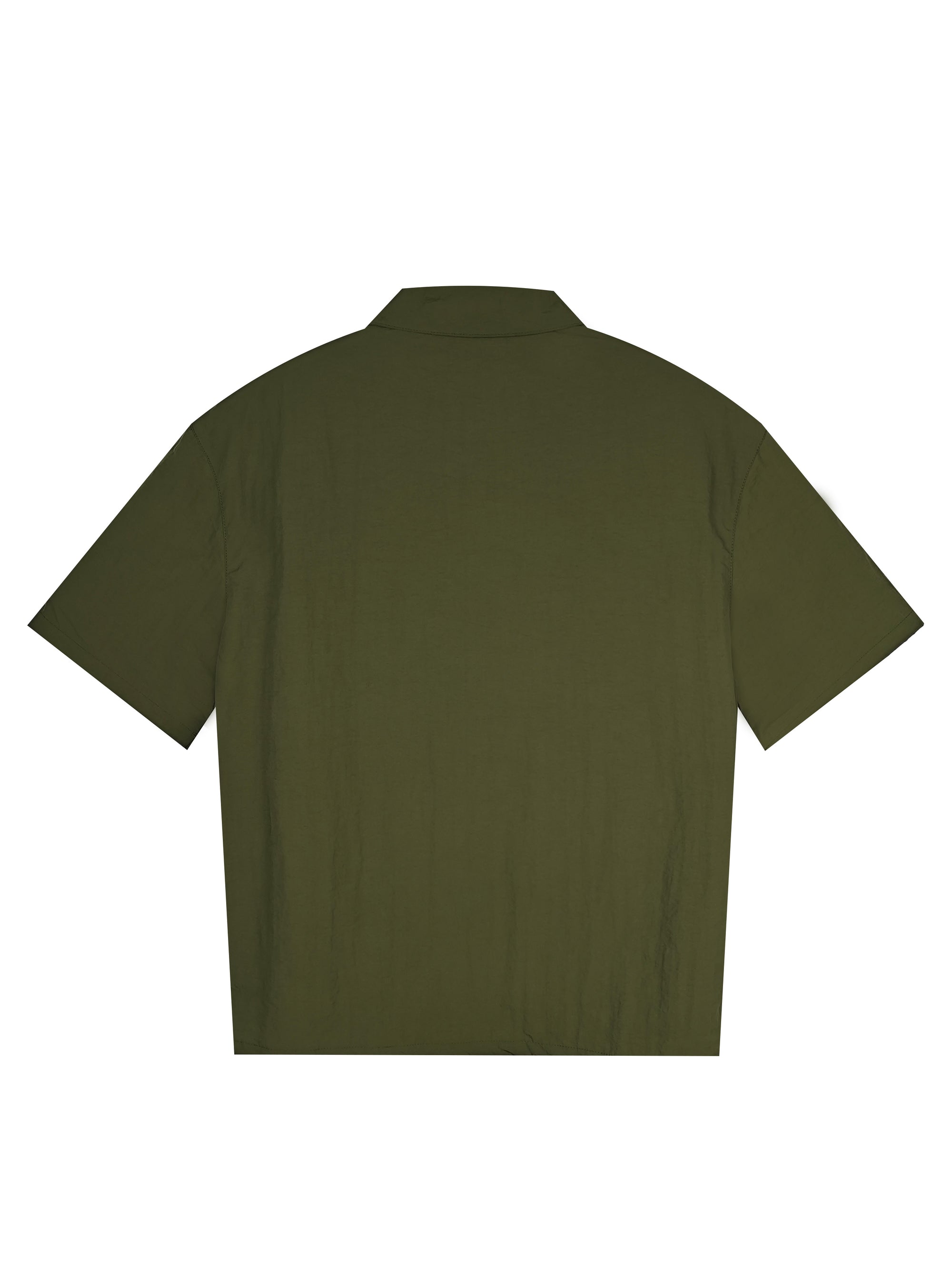 Men's Relaxed Fit 77% Nylon 23% Spandex Short Sleeve Shirt - Collared Casual Top with Angled Chest Pockets
