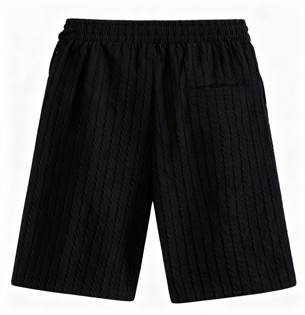Men's Textured Casual Shorts - Elevate Your Leisure Look with Stylish Comfort