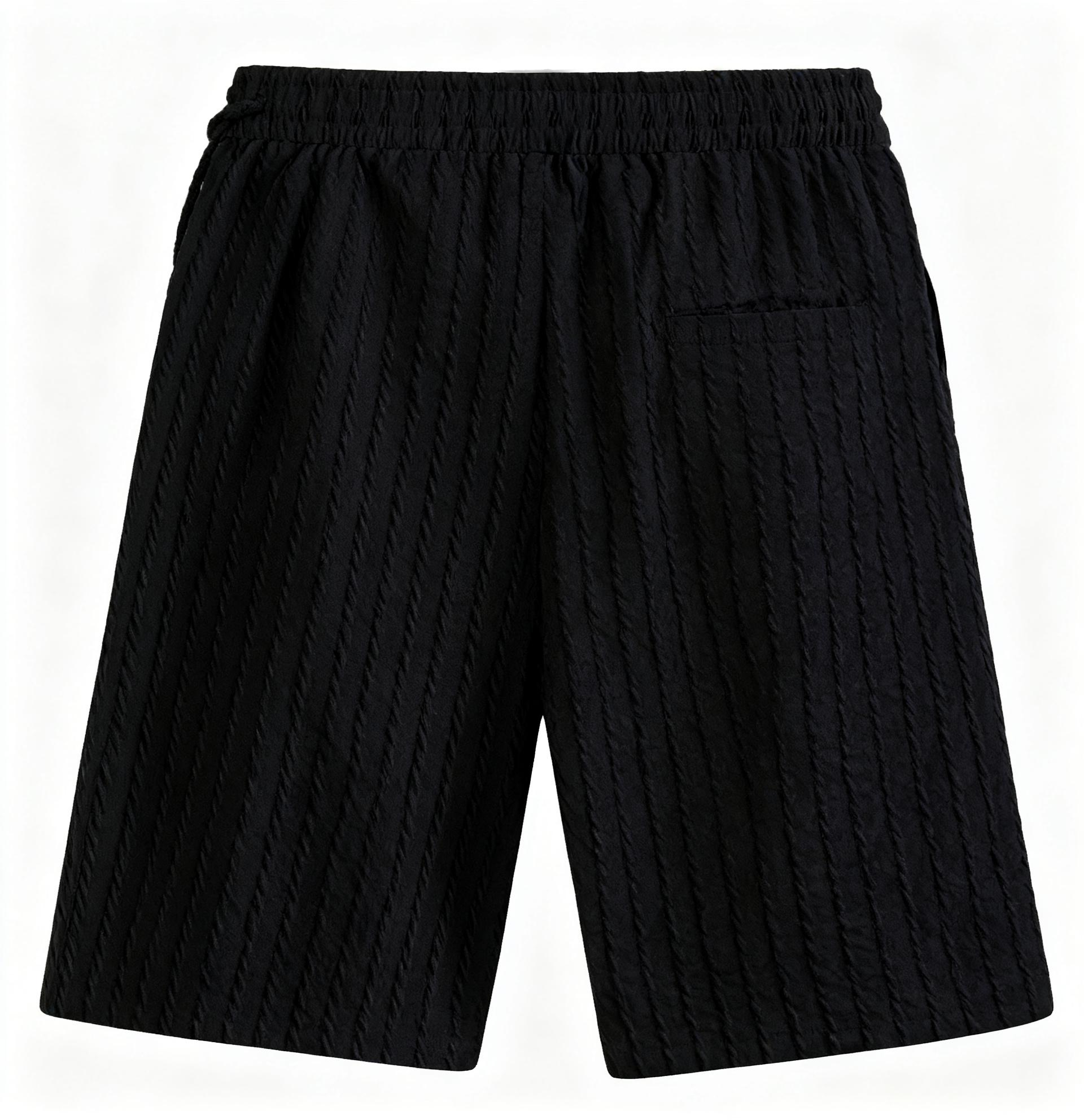 Men's Textured Casual Shorts - Elevate Your Leisure Look with Stylish Comfort