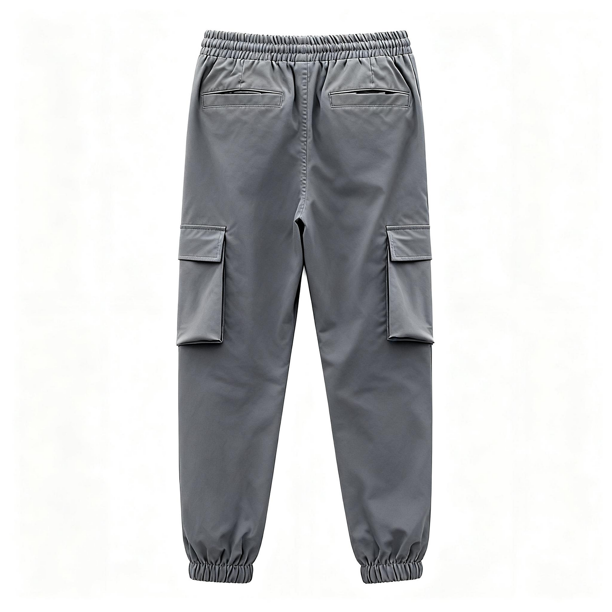 Men's Grey Casual Set - Jacket & Cargo Pants Combo for Effortless Street Style & Daily Comfort