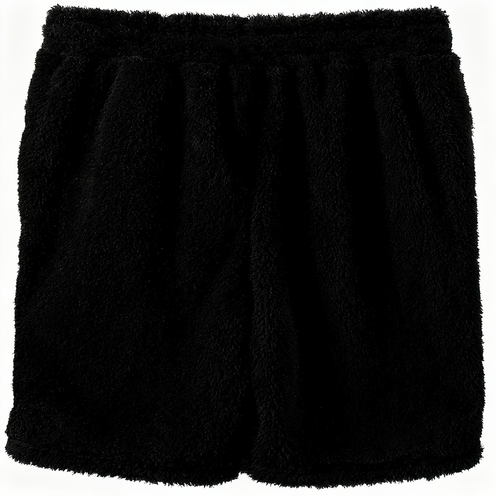 Men's Fuzzy Casual Shorts - Indulge in Luxurious Comfort & Edgy Style for Leisure Moments