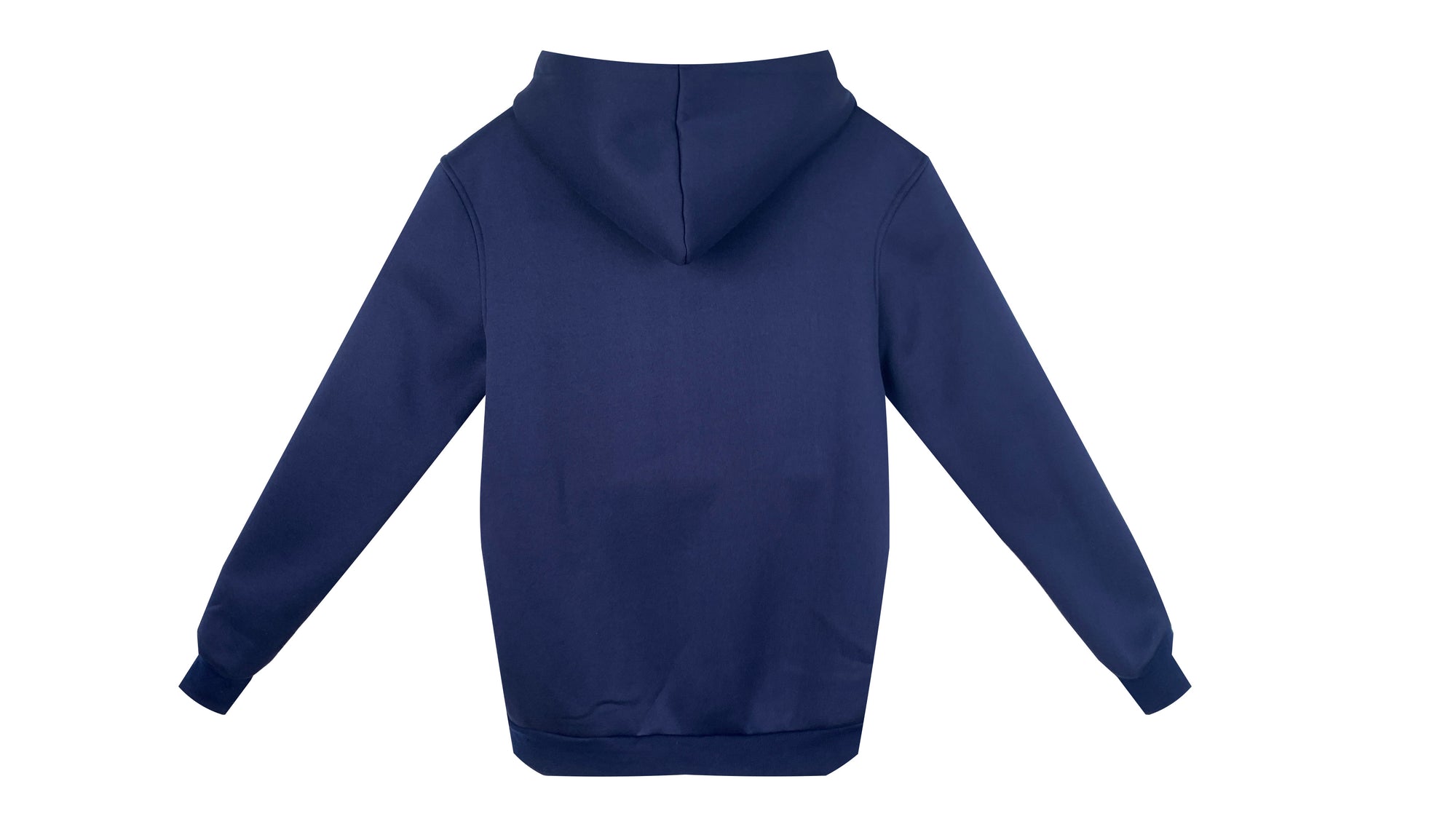 Men's Classic Solid - Color Hoodie - 100% Polyester, Navy Blue Casual Long - Sleeve Pullover