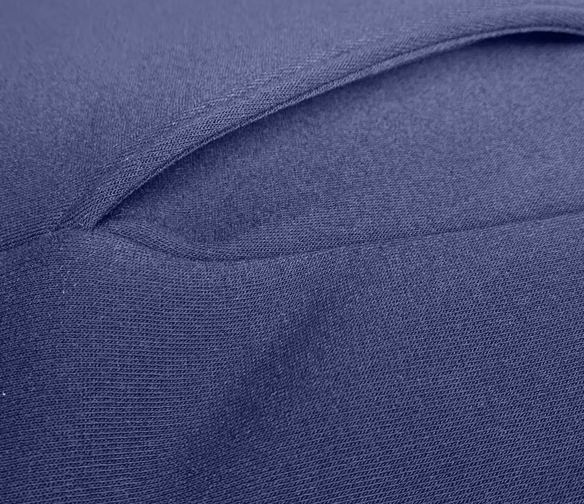 Men's Classic Solid - Color Hoodie - 100% Polyester, Navy Blue Casual Long - Sleeve Pullover
