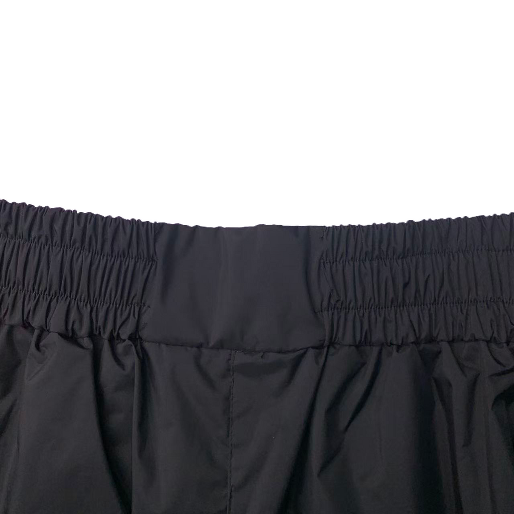 Men's 100% Polyester Sauna Sweat Joggers with Elastic Waist & Reflective Stripes