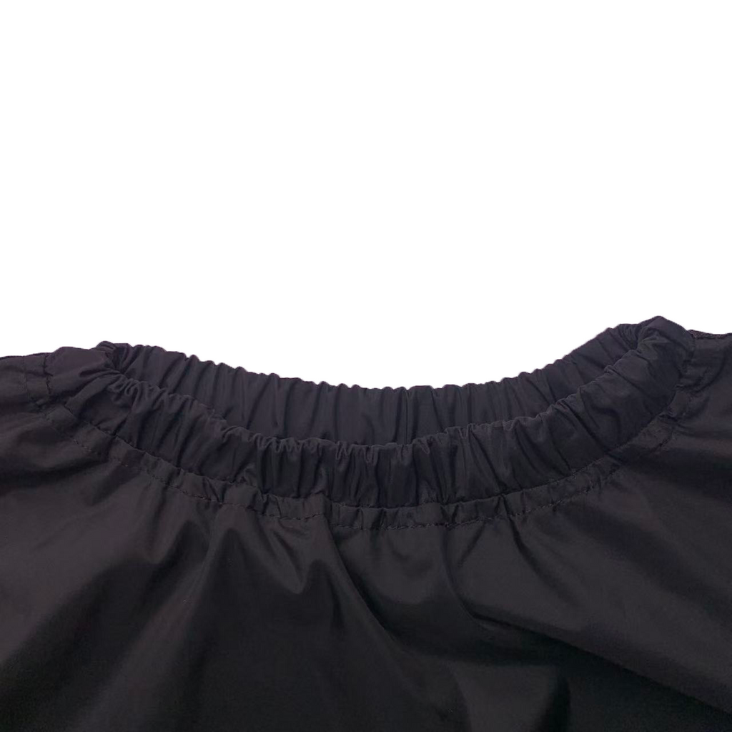 Men's Black Polyester Sauna Suit - Long - Sleeve Sweat - Inducing Workout Jacket