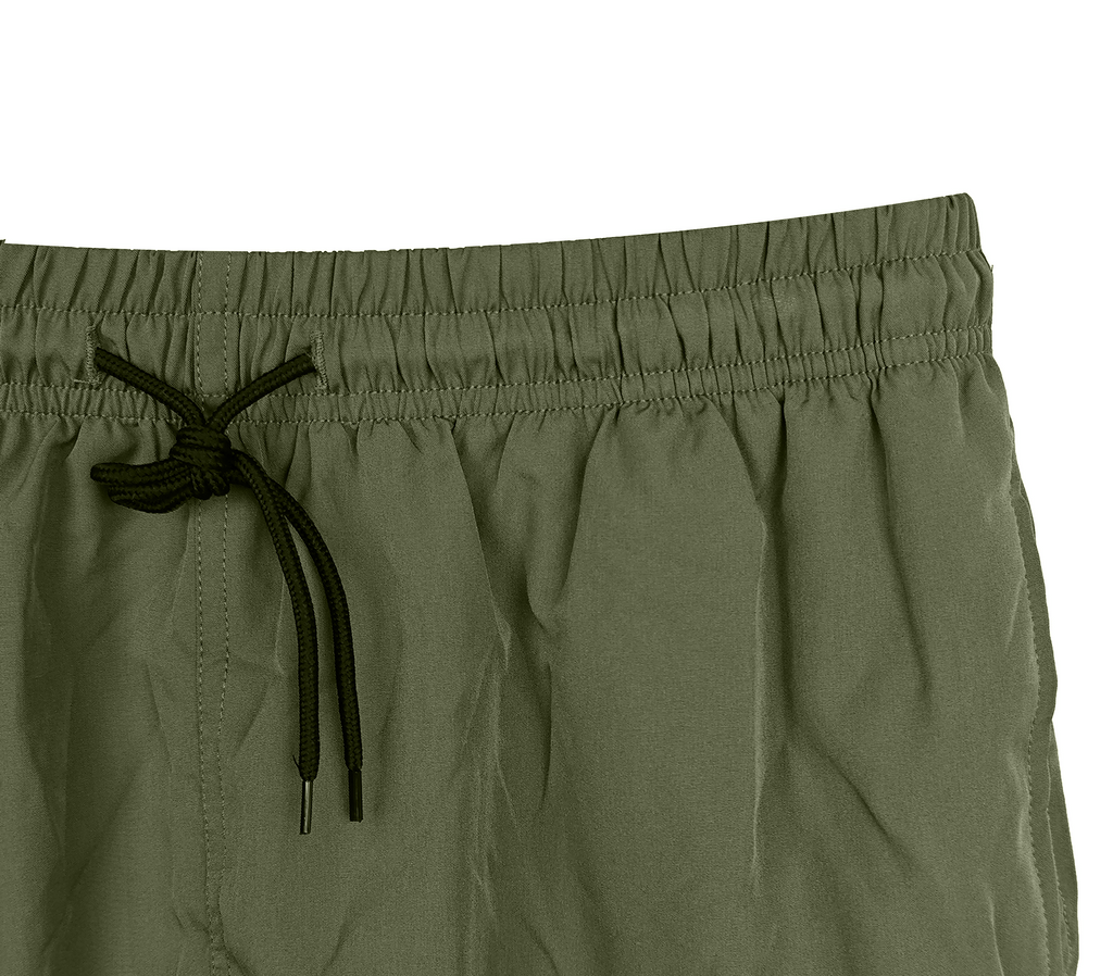 Men's 100% Nylon Casual Shorts - Lightweight Quick-Dry Drawstring Waist Beach & Daily Wear