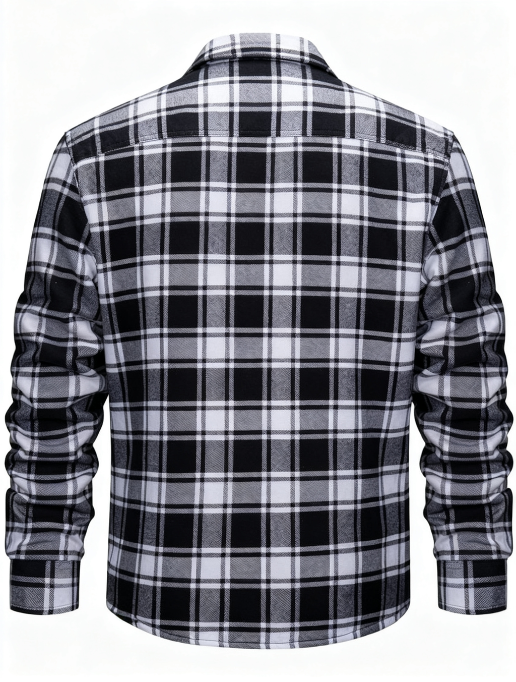 Men's Plaid Fleece-Lined Shirt Jacket - Casual Style Meets Cozy Warmth for Everyday Wear