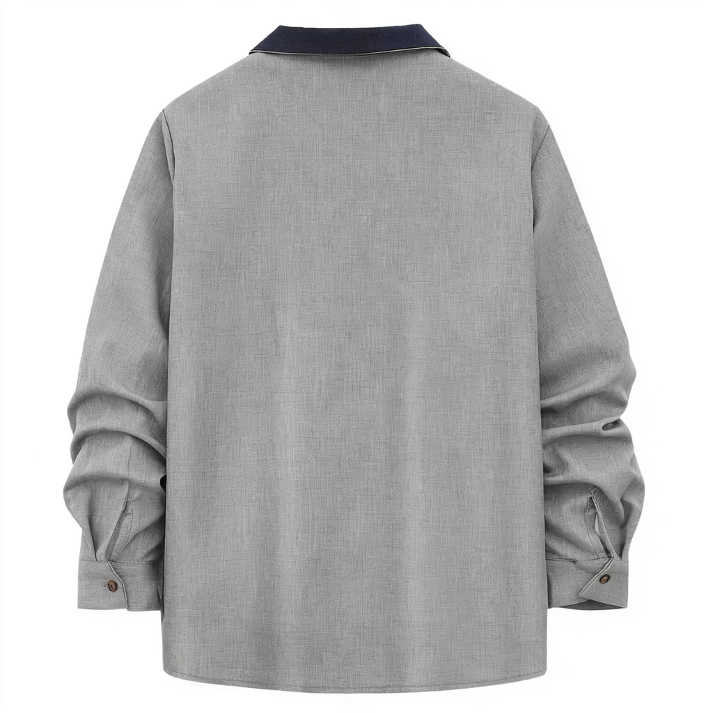 Men's Casual Shirt & Pants Set - Urban Leisure Coordination with Stylish Comfort for Daily Wear