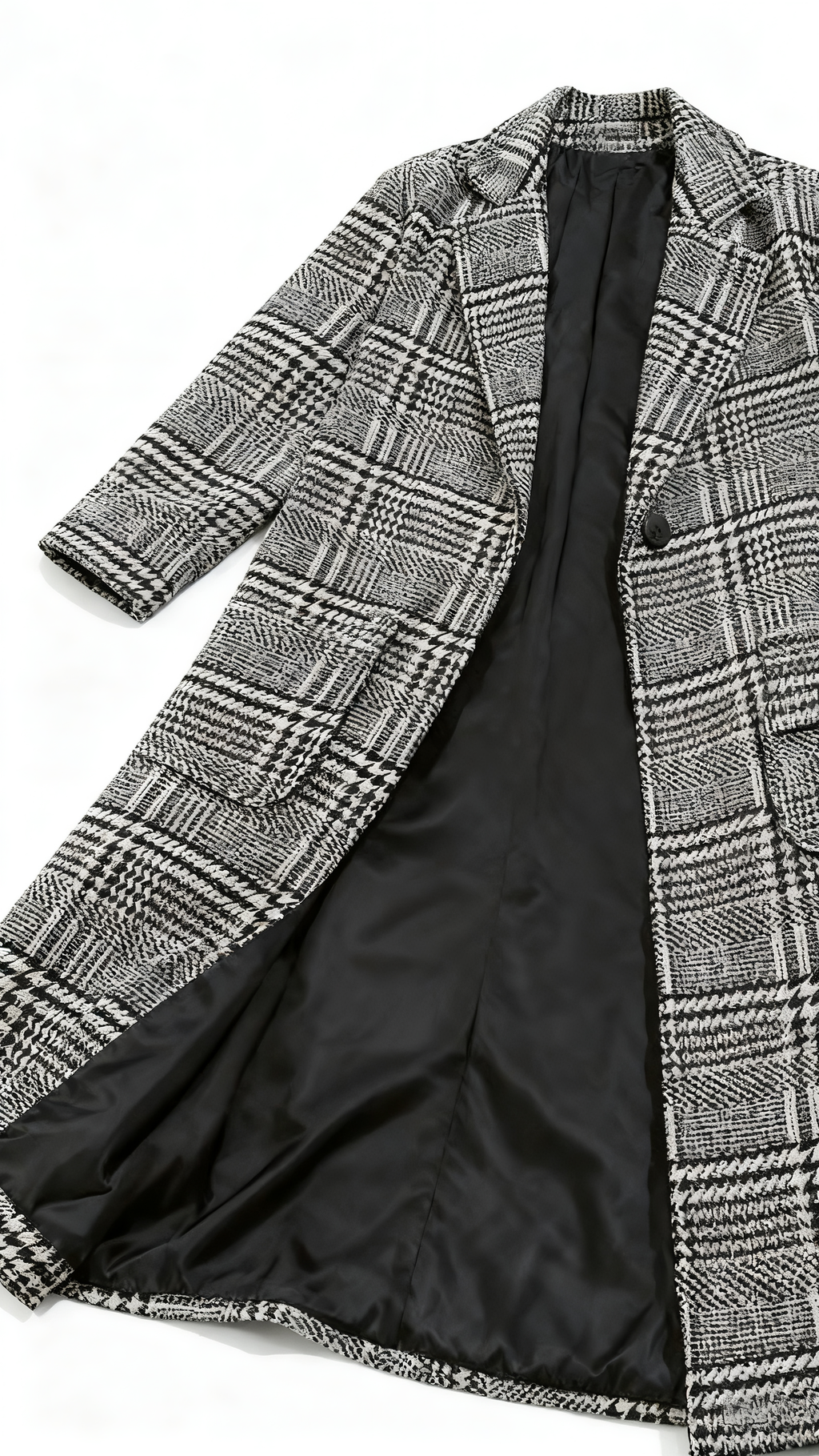 Men's Plaid Trench Coat - Timeless Sophistication & Modern Versatility for Every Occasion