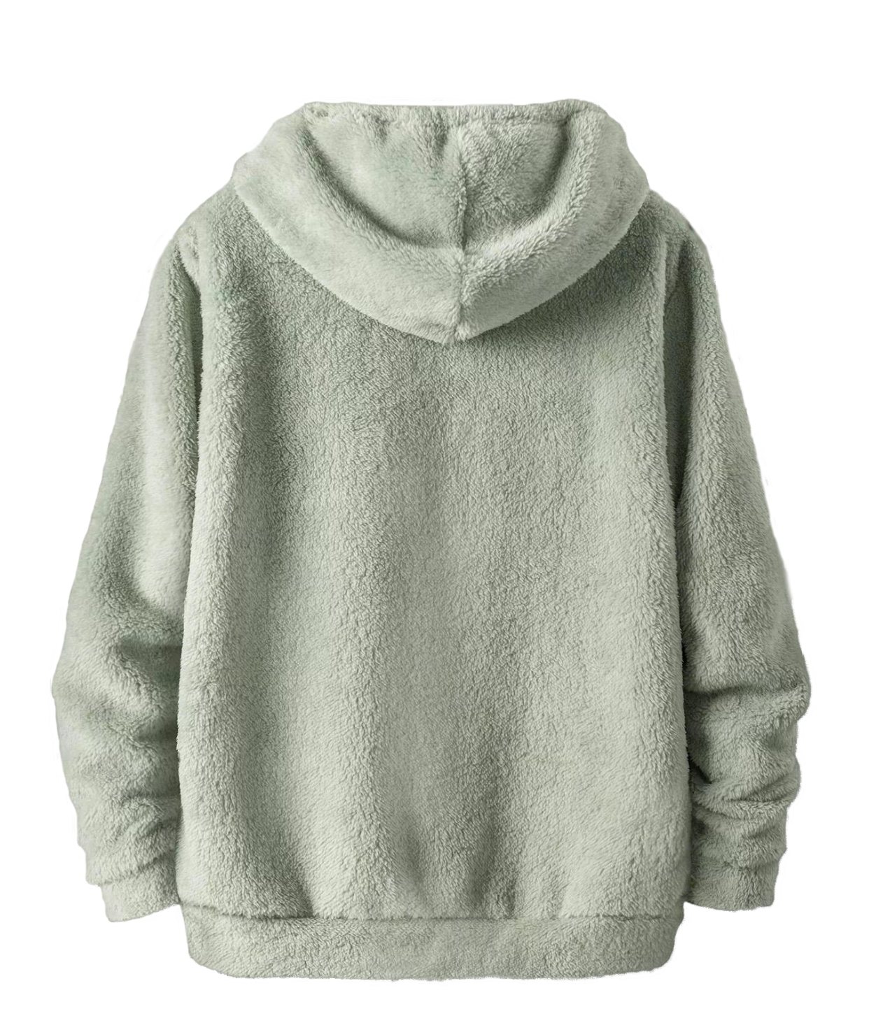 Men's Light Gray Fuzzy Hoodie - Ultimate Comfort & Cozy Style for Chilly Days