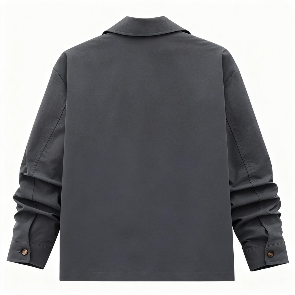 Men's Grey Casual Set - Jacket & Cargo Pants Combo for Effortless Street Style & Daily Comfort