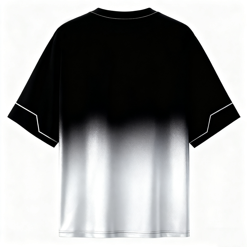 Men's Street Art Gradient T-Shirt: Futuristic Design & Comfort for Urban Fashion Enthusiasts