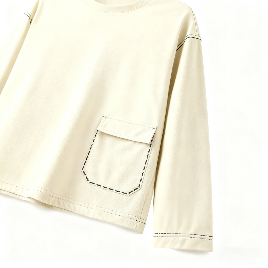 100% Cotton Long Sleeve Tee for Spring: Effortless Comfort & Style