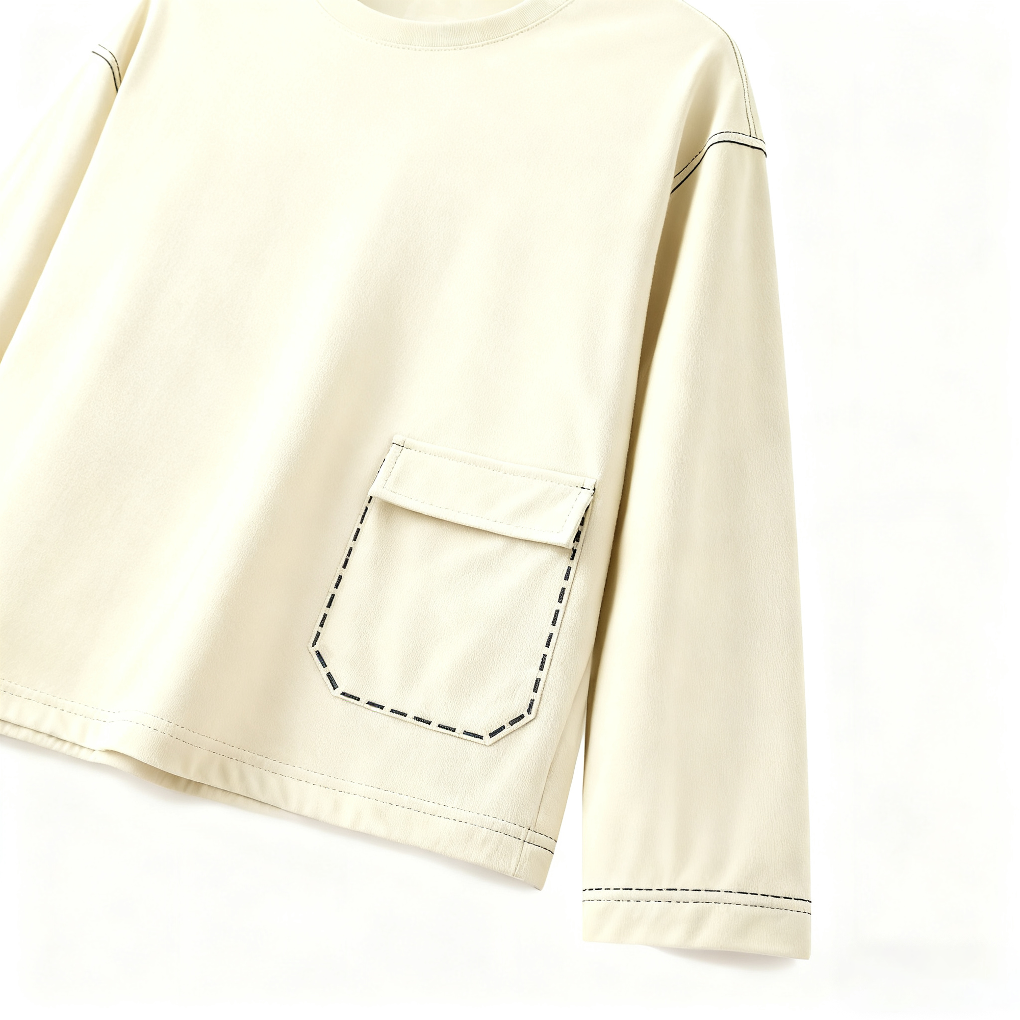 100% Cotton Long Sleeve Tee for Spring: Effortless Comfort & Style