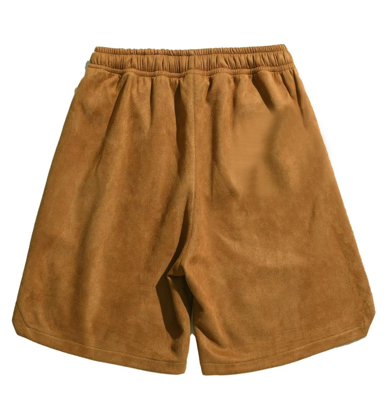 Men's Tan Wool-Blend Shorts - Retro Style with Luxe Comfort for Casual & Stylish Looks