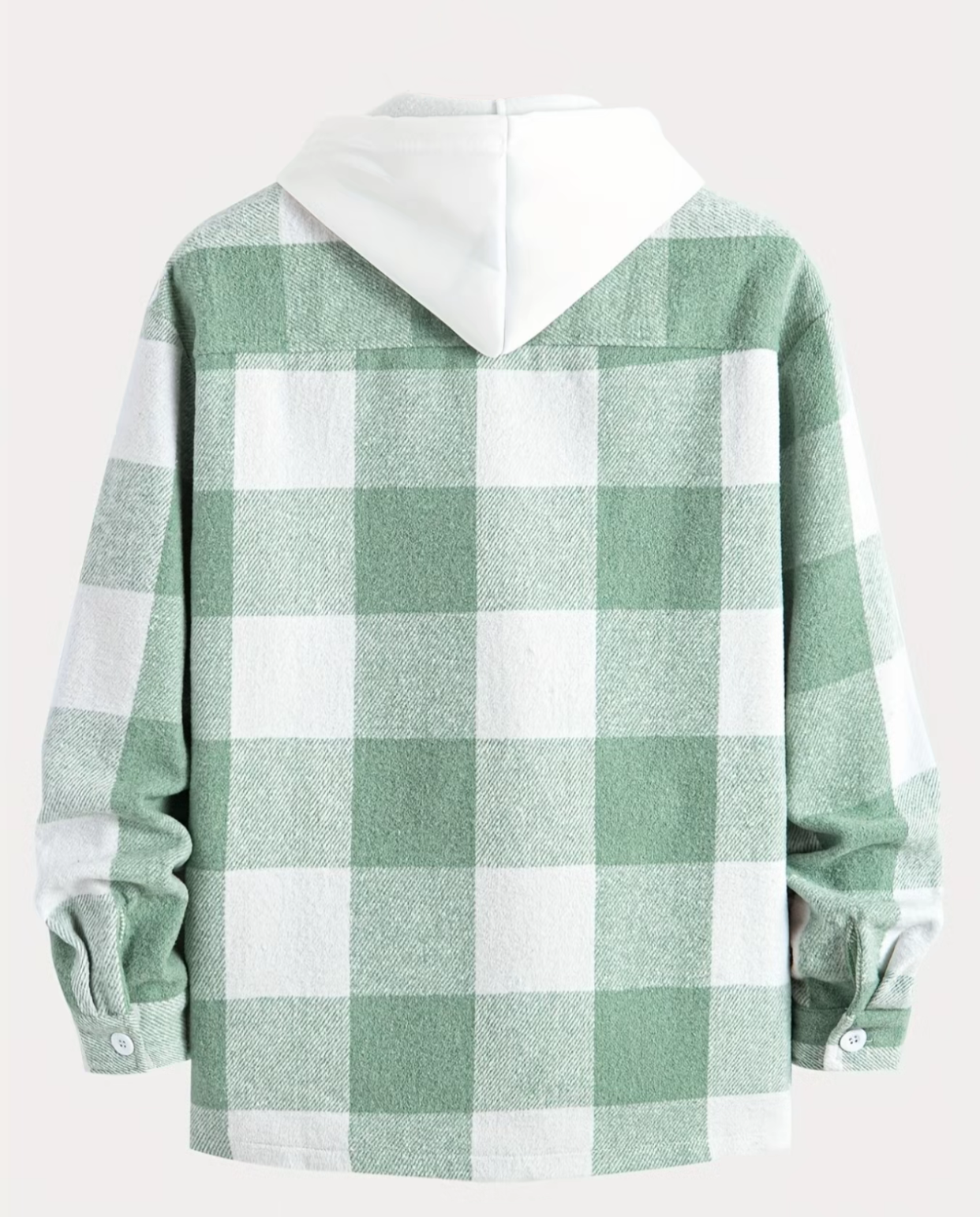 Stylish Plaid Shirt & Hoodie Set