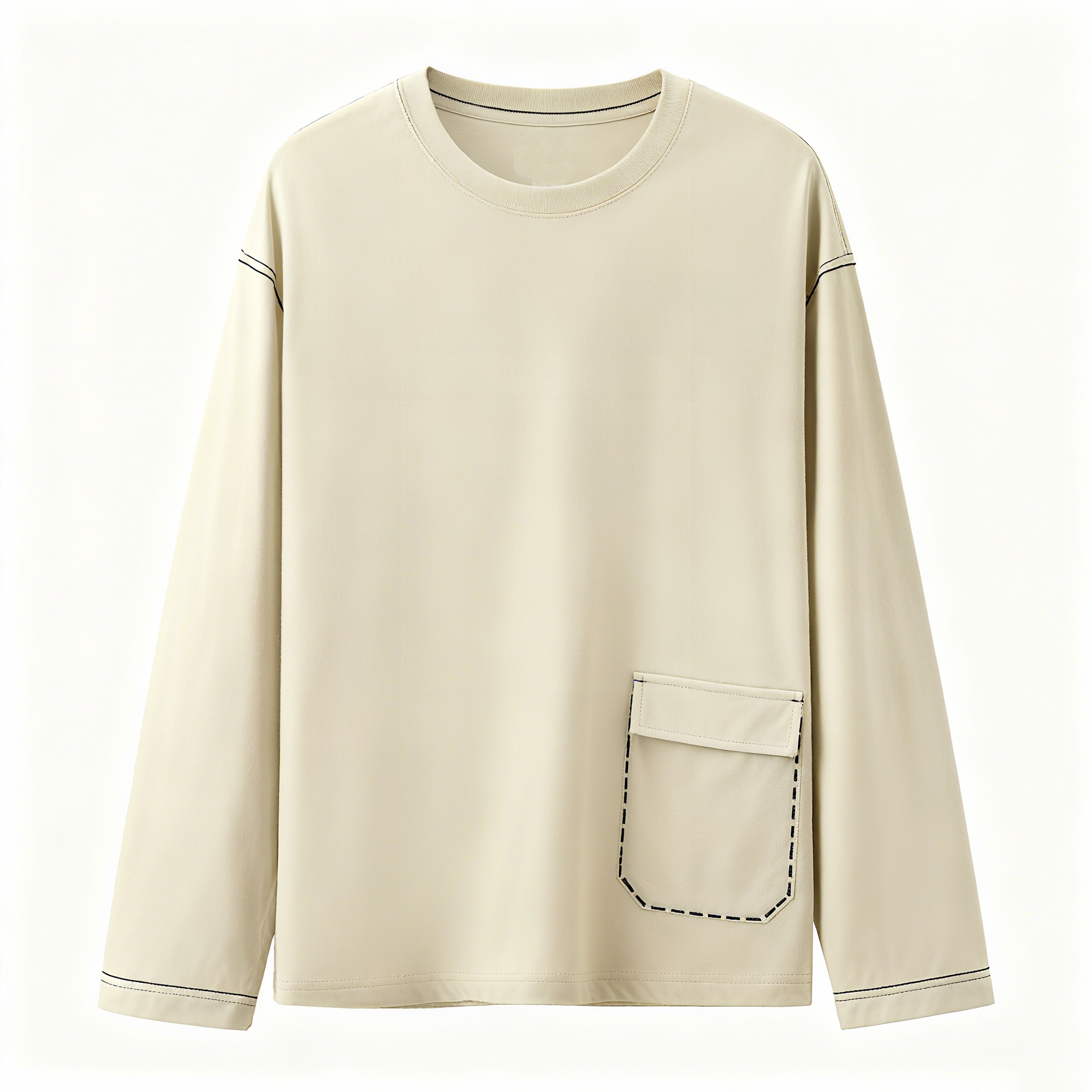 100% Cotton Long Sleeve Tee for Spring: Effortless Comfort & Style