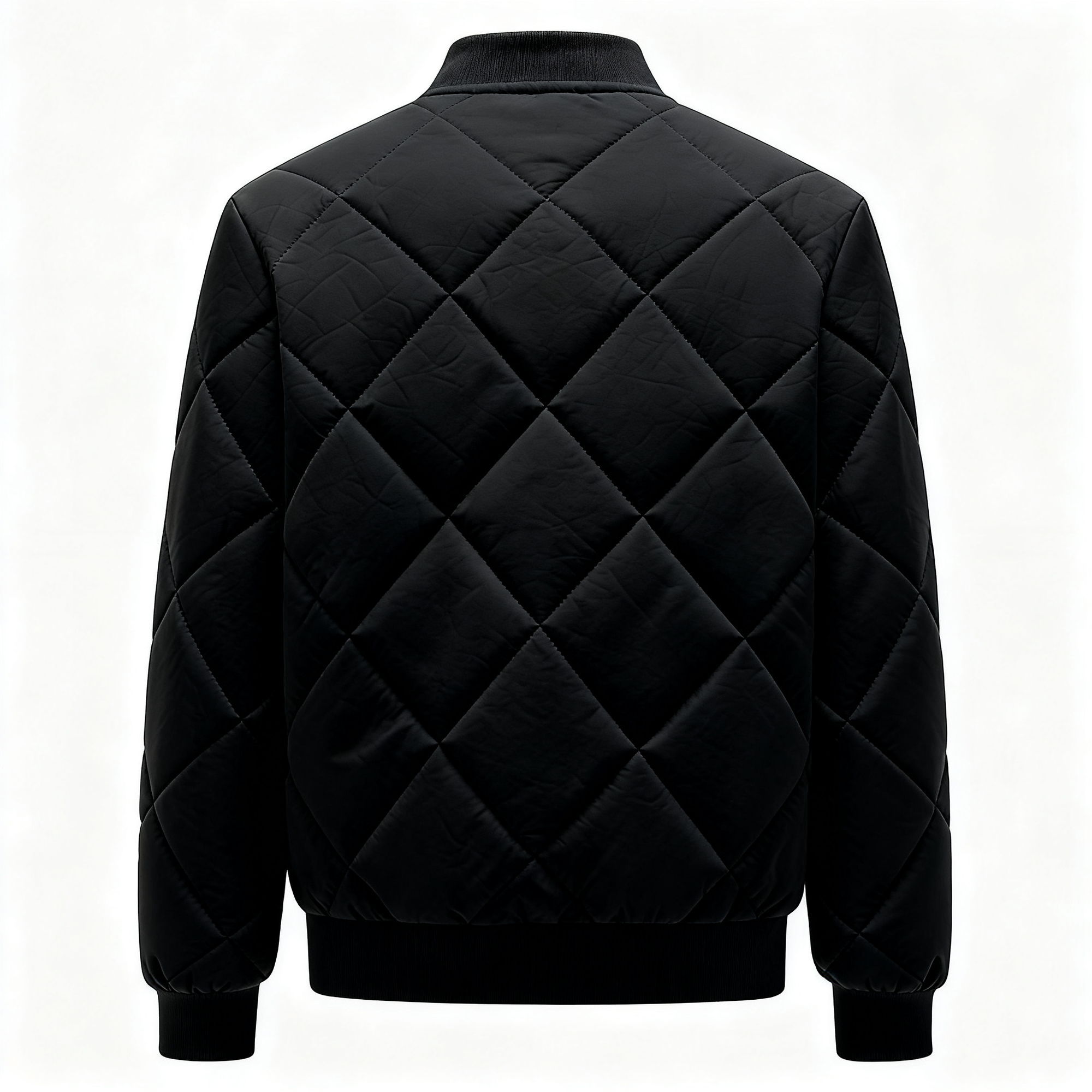 Men's Quilted Bomber Jacket - A Fashion-Forward Essential for Cold Days