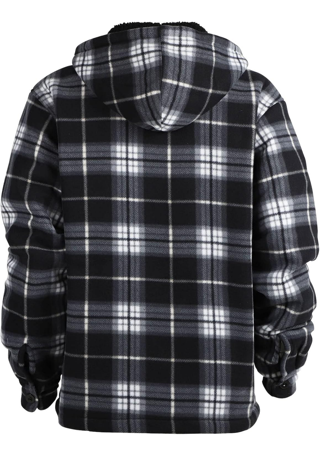 Men's Plaid Hooded Wool-Blend Jacket - Embrace Casual Style with Cozy Warmth for Every Adventure