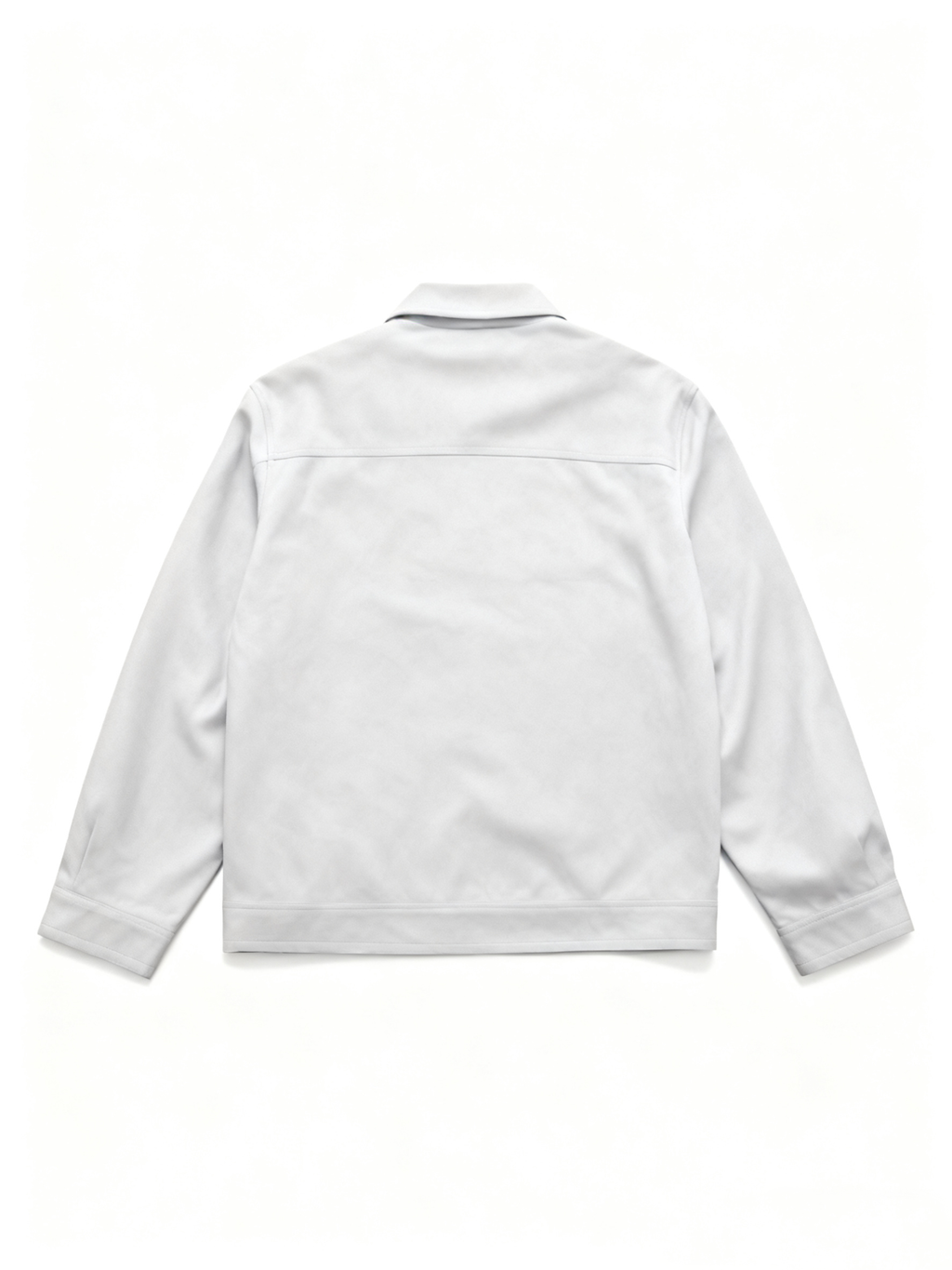 Men's Light Gray Suede-Like Casual Jacket - Classic Button-Down Trucker Jacket with Utility Pockets for Daily, Street & Smart-Casual Looks