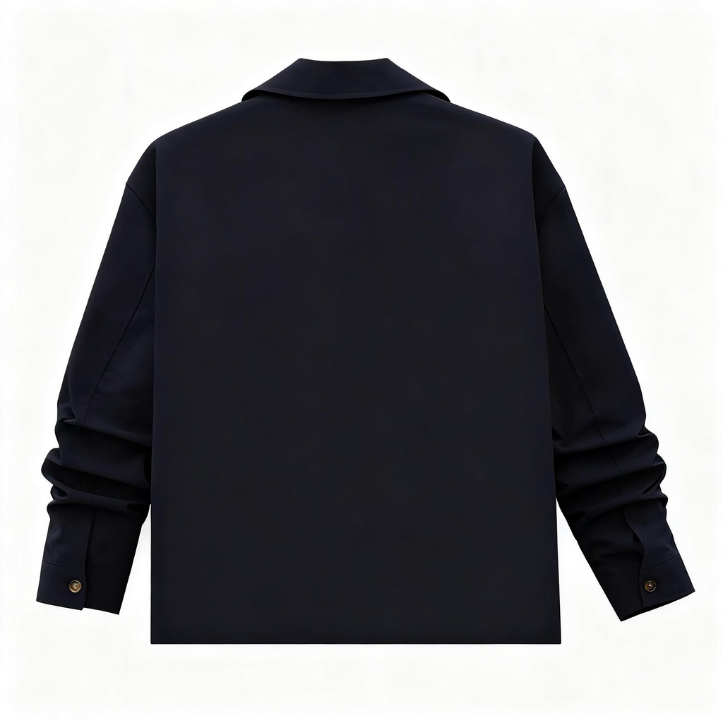 Men's Navy Blue Casual Outfit Set - Utility Jacket & Cargo Joggers Combo for Streetwear, Daily Wear & Smart-Casual Looks