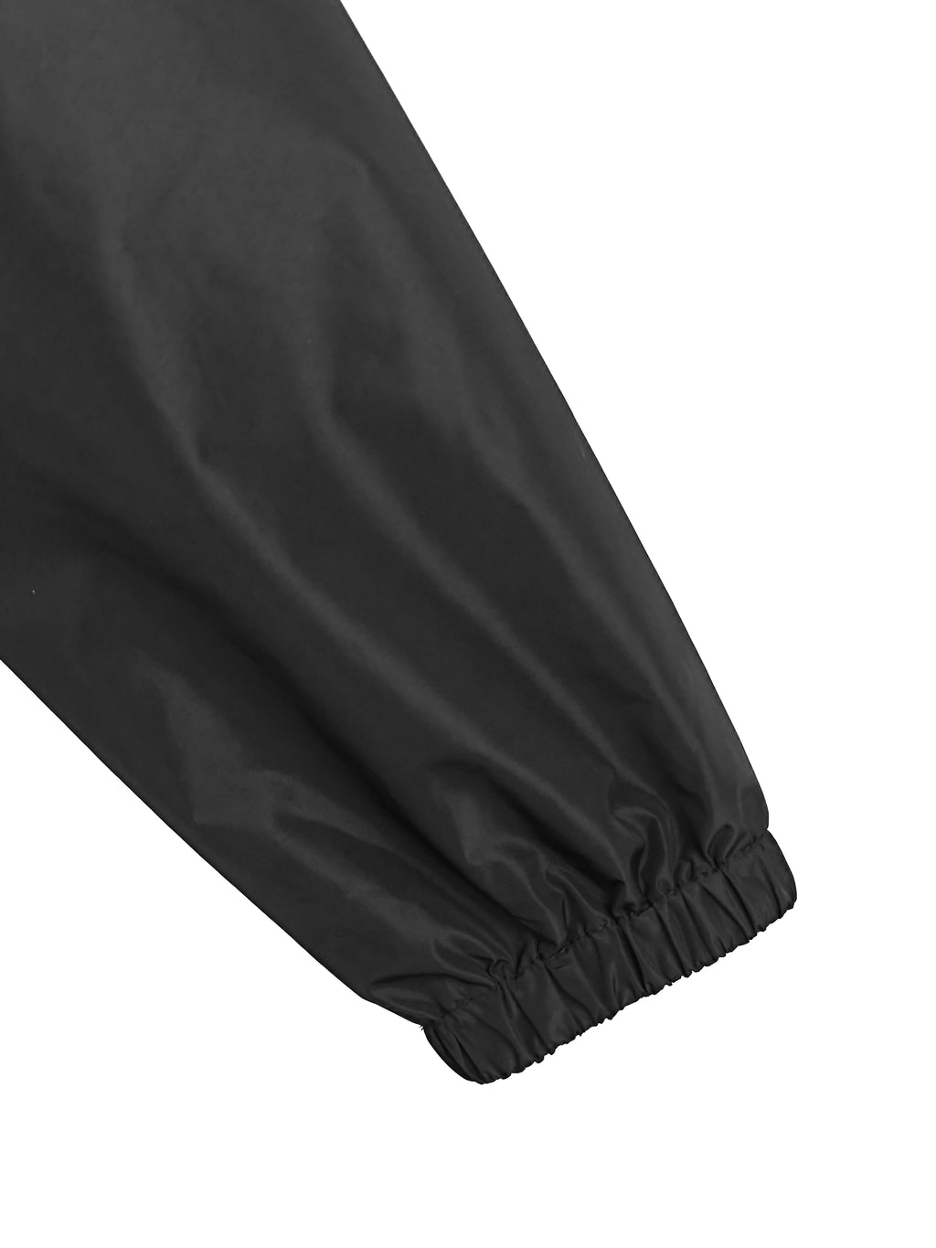 Men's Black Polyester Sauna Suit - Long - Sleeve Sweat - Inducing Workout Jacket